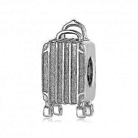 Sterling Silver Charm Travel Suitcase - 6471