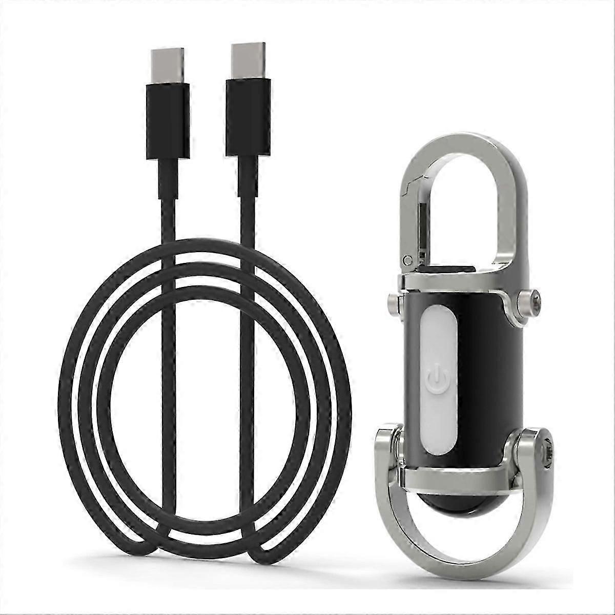 Mini Flashlight, Waterproof Flashlight Keychain Flashlight Silver-Black