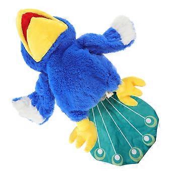 Pluche pauwenhandpop voor kinderen om rollenspel mee te spelen, diverse kleuren.