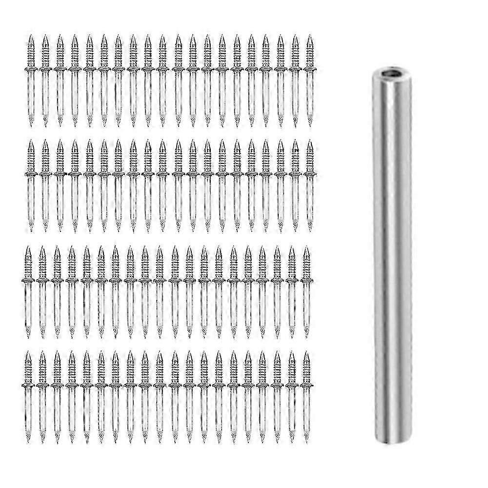 Double-Head Skirting Thread Seamless Nail Double-Headed