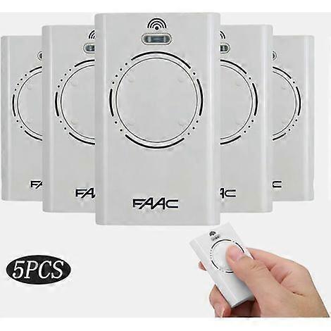 Télécommande FAAC XT4 868 SLH blanche, lot de 5 - Blanche