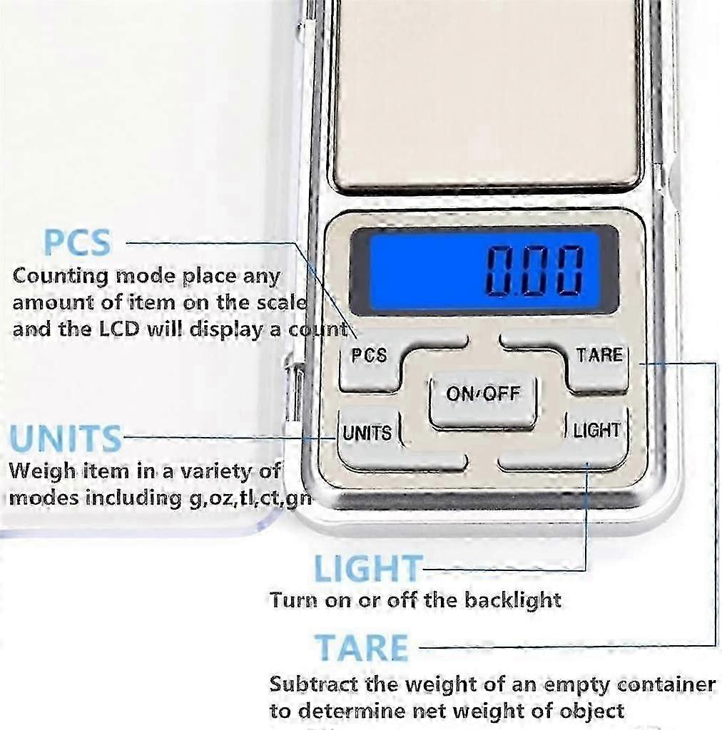 Precision Electronic Gram Scale 200g 0.01g Mini Pocket Digital Scale