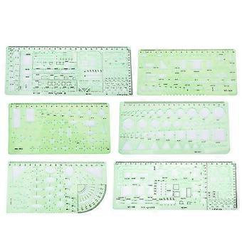 Multifunctional Architecture Drawing Template Rulers DIY Painting Hollow Ruler Kit (#3)
