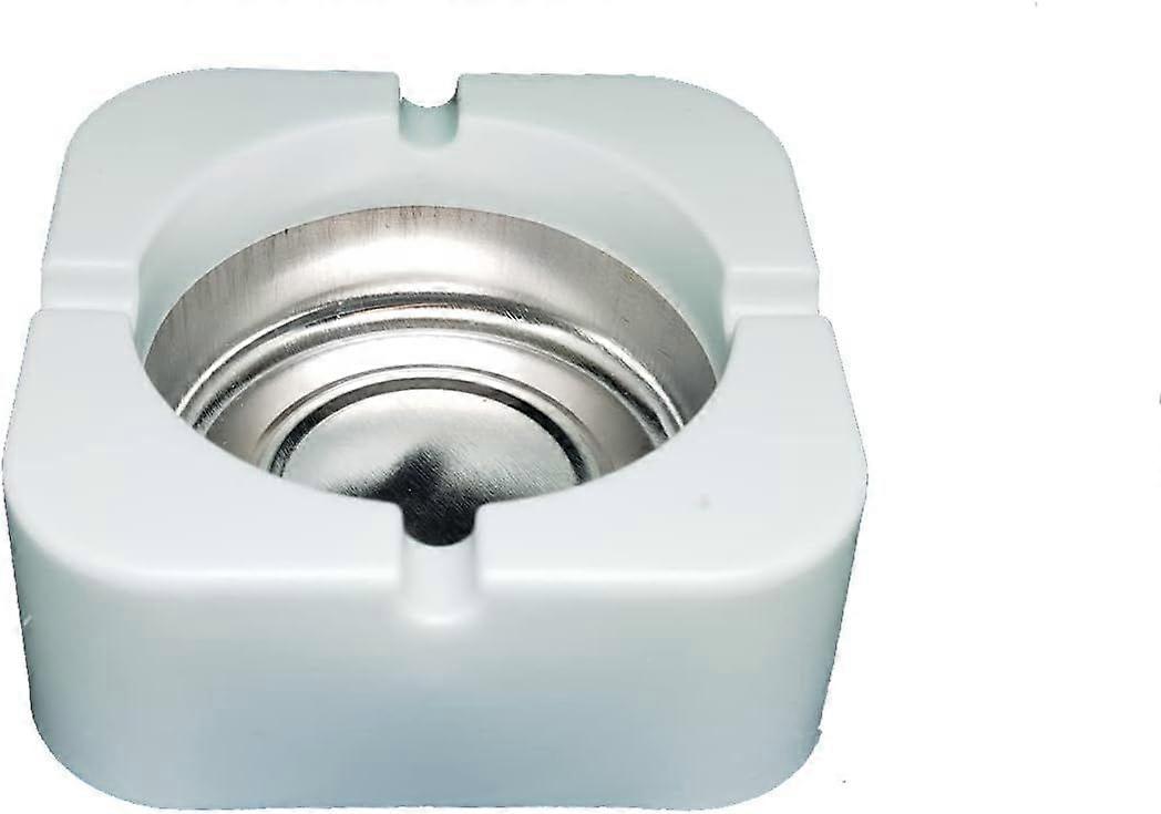 Durable Windproof Silver Ashtray - Indoor and Outdoor Use