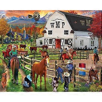 Legpuzzel Retro Herfst Landelijke Ranch HAA694