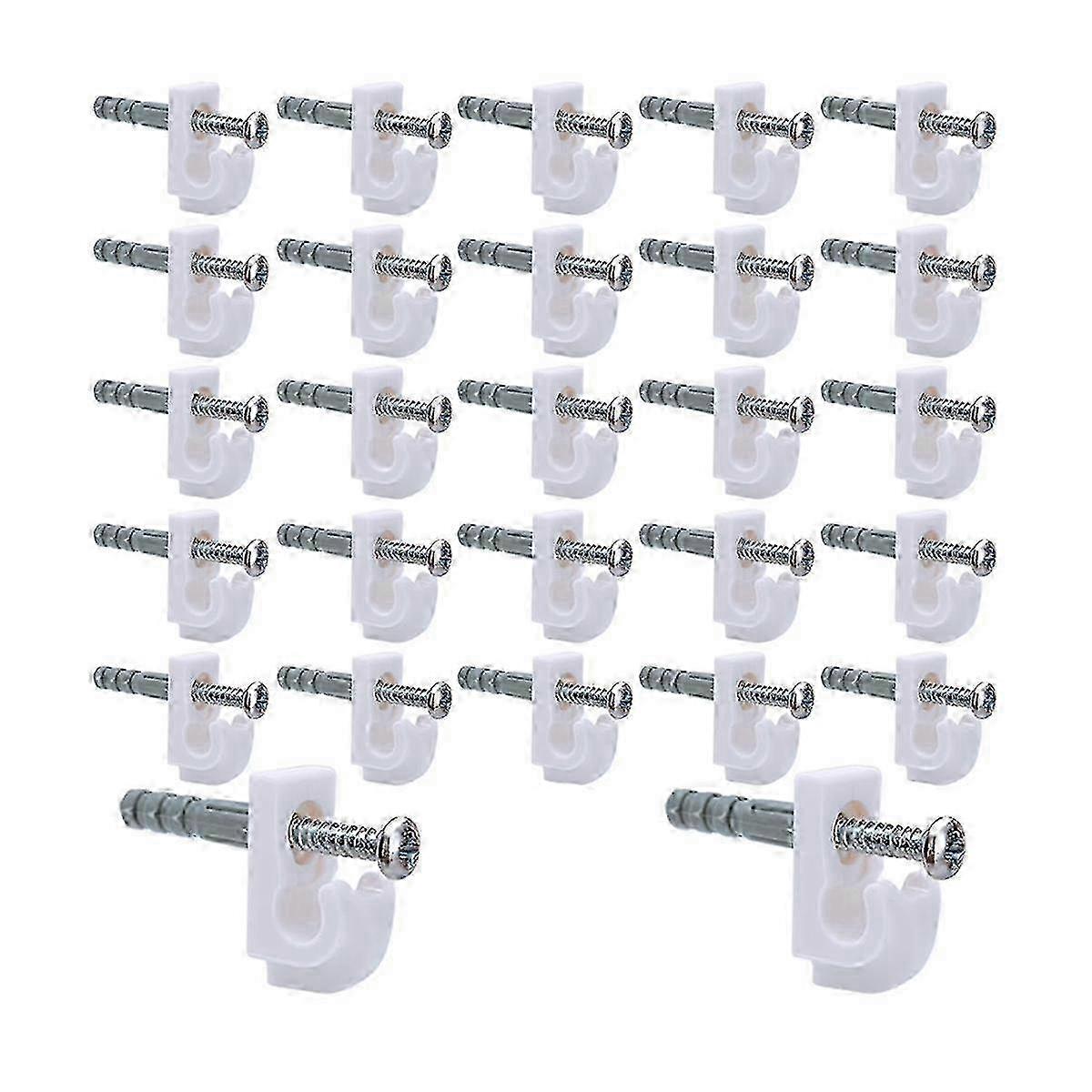 Down Wall Clips Loop Clips 30 Sets Wire Shelf Brackets Organizer