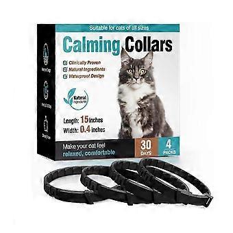 4 kalmerende halsbanden voor katten ter verlichting van stress en angst.