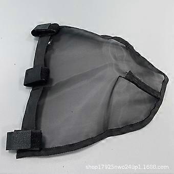 Horse nose and face protection comfortable and breathable cover, Teslin mosquito and fly repellent adhesive tape, black horse face cover - size M442