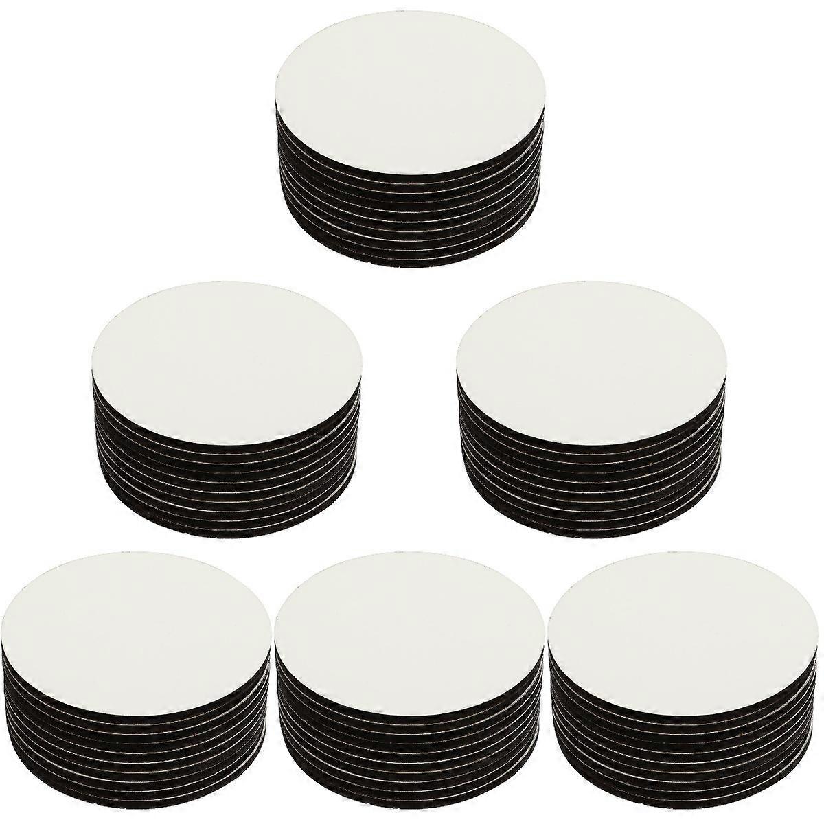 Round Practical Coasters Thermal Transfer Mdf Coasters Set 60Pcs