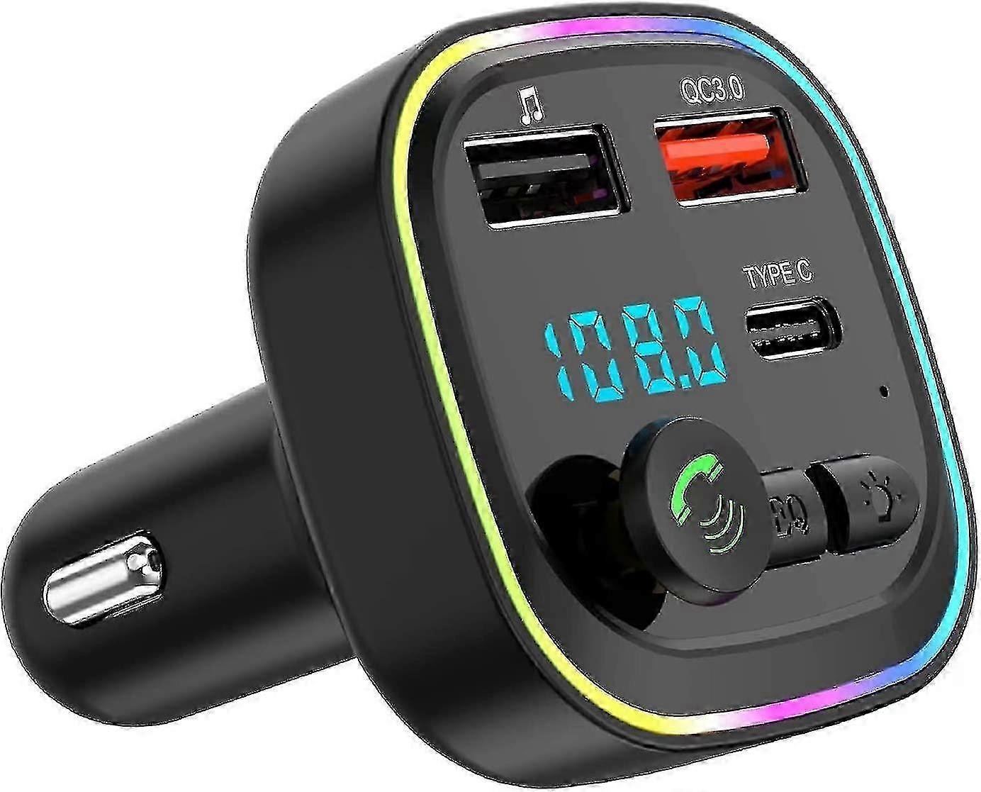 Dual USB FM Bluetooth Adapter With PD Charging