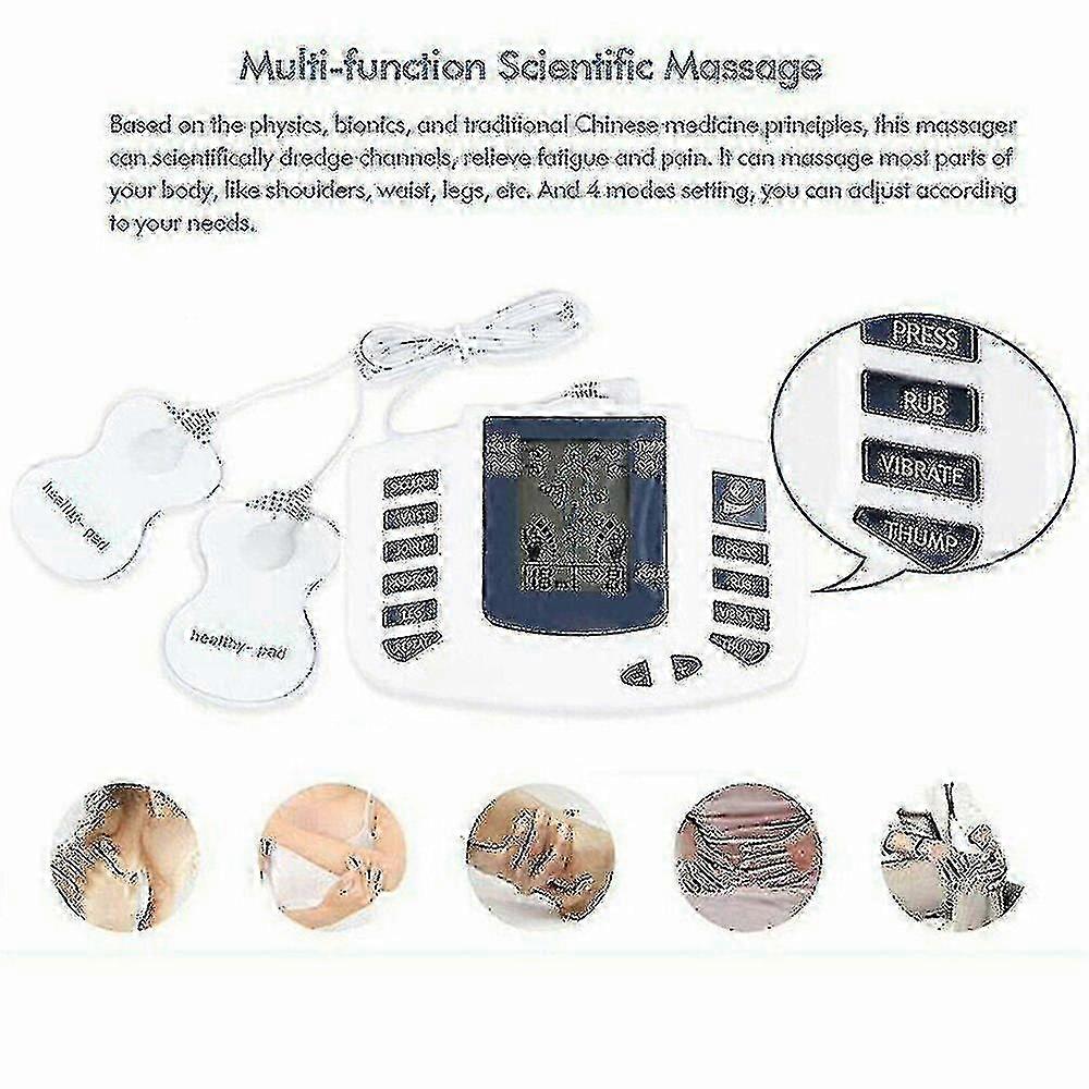 4-Mode TENS Therapy Machine 16 Pads
