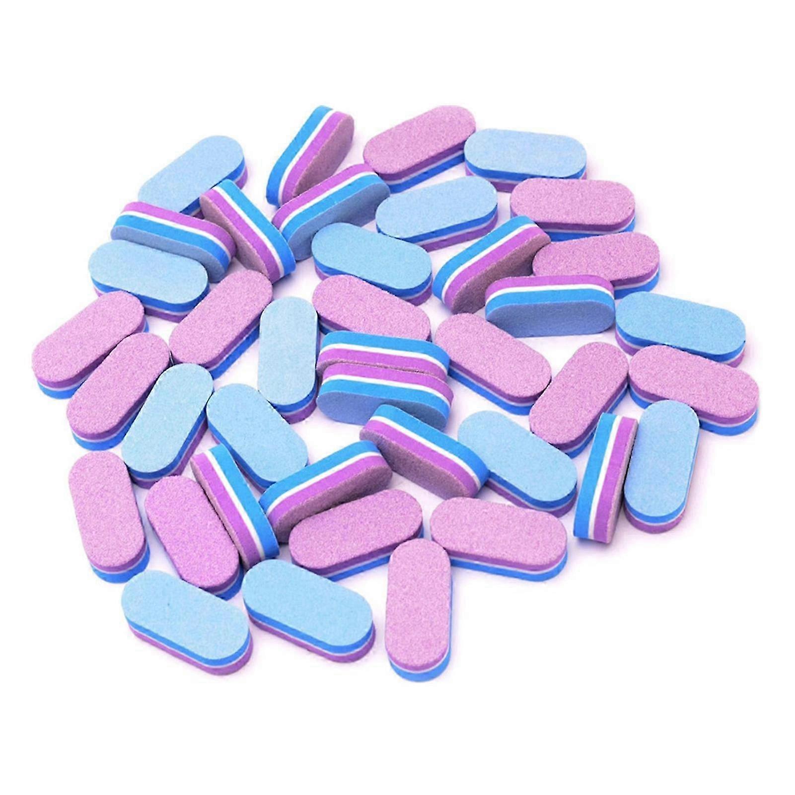 50pcs Double-Sided Mini Nail Buffers