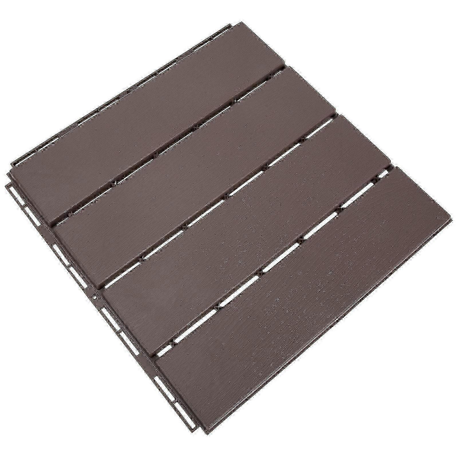 Plastic Interlocking Floor Waterproof Design Compatible with Outdoor Spaces Deck Tile QWS