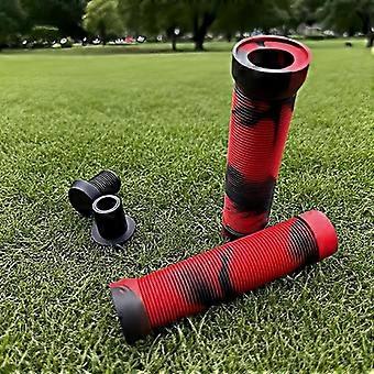 1 Pair Bike Motorcycle Handlebar Grips Soft Rubber Non-Slip Shock Absorbing Colorful Cycling Grips Christmas Thanksgiving Gift