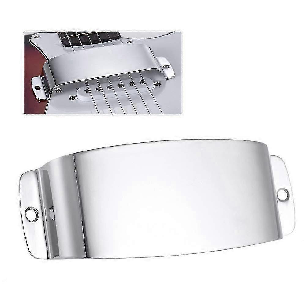 Sleek Chrome Bass Pickup Shield