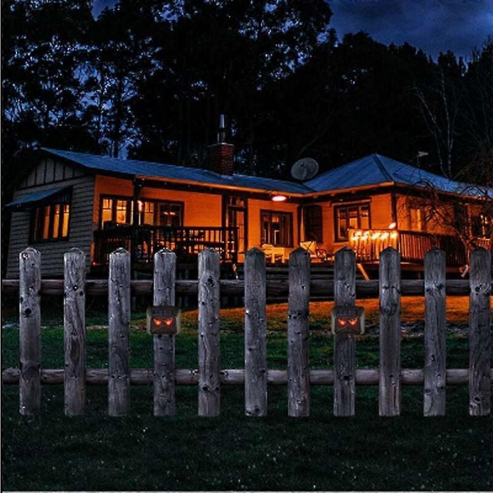 Solar-Powered Red LED Predator-Eye Animal Repeller
