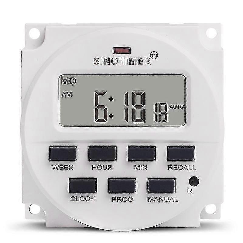 15.98 Inch LCD Digital Timer 12V DC Programmable Time Switch TM618N-4-Good