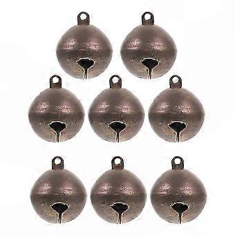 Pet Collar Charm Crafting Mini Cow Bells, Copper Material, 8 Pcs