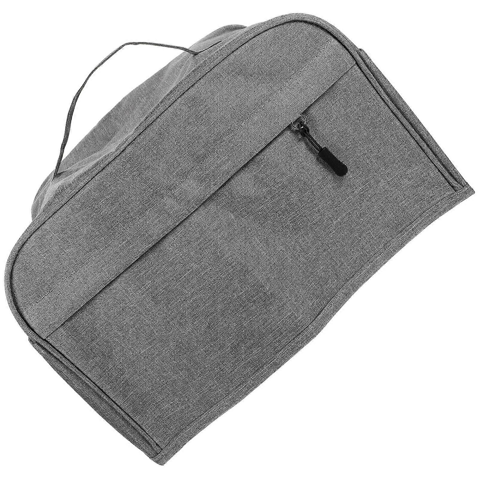 Grey Bread Maker Cover for Dustproof Protection Polyester Fiber Toaster Protector