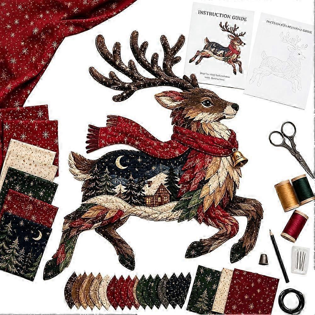 Woodland Animal Patchwork Ornament Kit