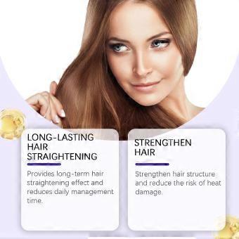 3Pcs Hoeoa Protein Straightening Cream nourishes and smooths hair, creating a silky, flowing look.