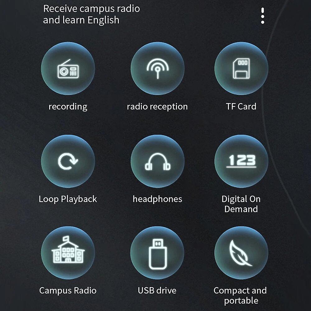 Portable Wireless Speaker Smart Radio Fm Mini Radio Shortwave Multi-function Bluetooth Fm Speaker Support Tf U Disk