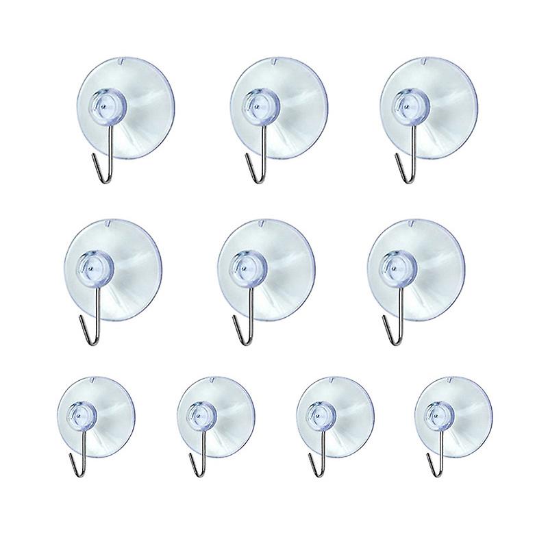 10 Windows Transparent Suction Cup Suction Cup Clothes Jacket Metal
