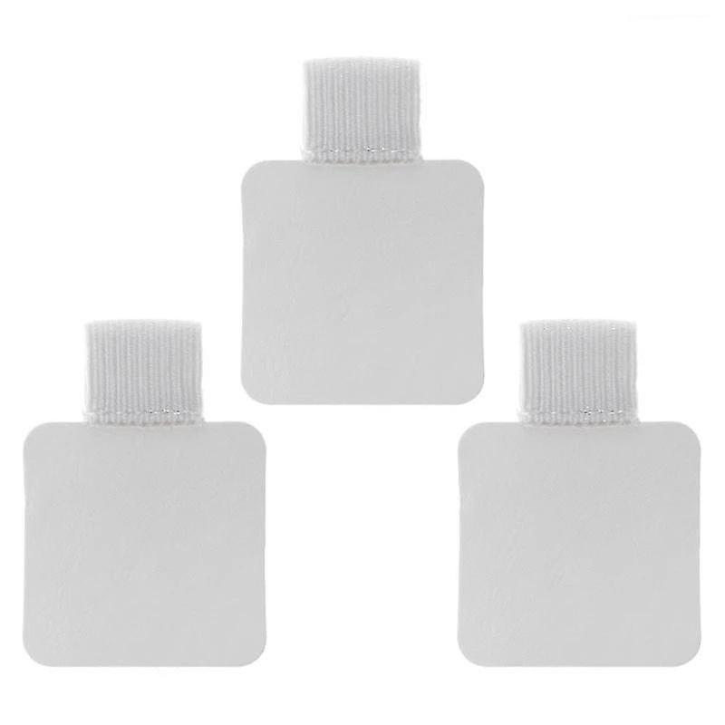 3pcs- Square Self-adhesive, Leather Pen Clip, Pencil Elastic Loop