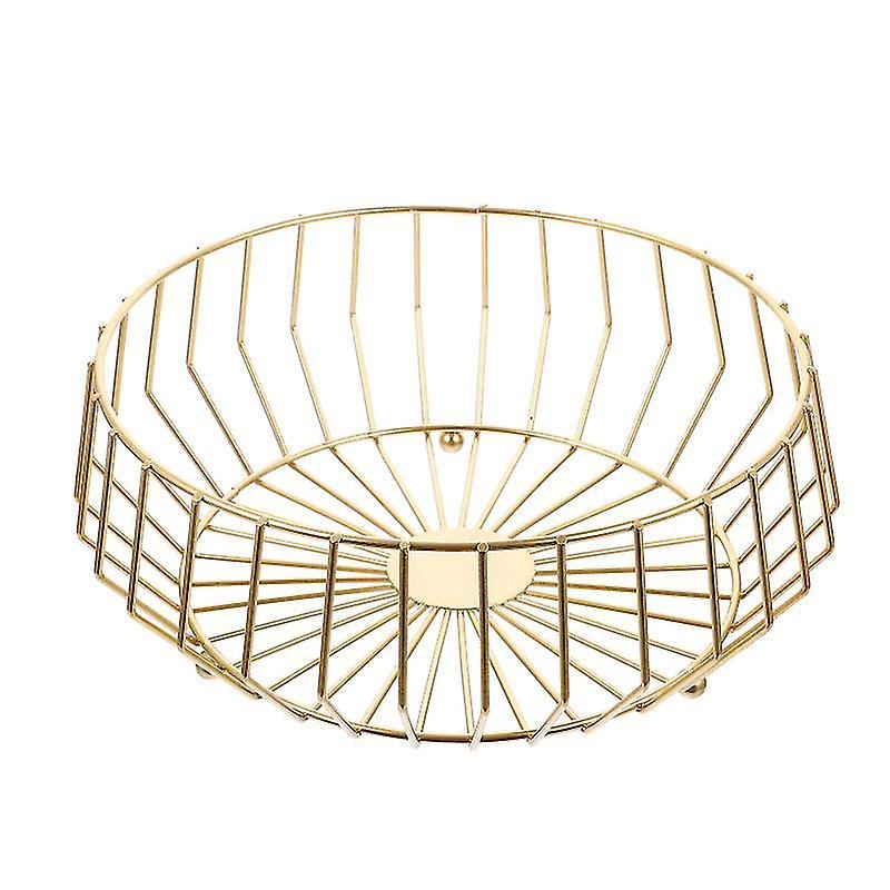 27.5X10.5cmブラックピクニックバスケット1pc錬鉄中空フルーツスナック収納バスケット家庭用バ