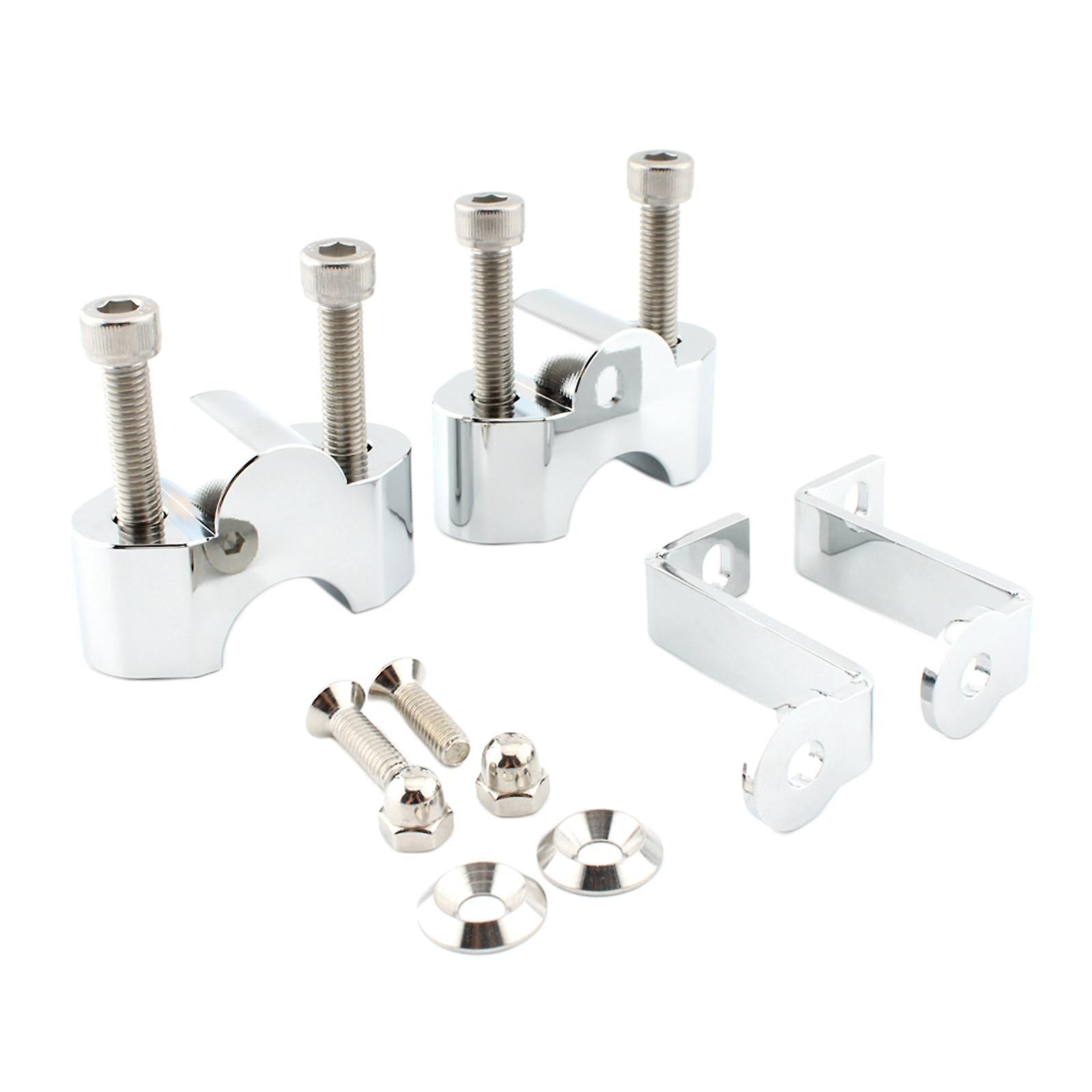 2 Pieces Handle Bar Risers Mount Clamp Adapter For  2020-2021