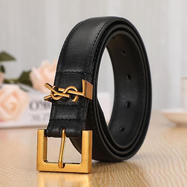 Cinture in pelle Lettera Fibbia liscia Cintura da donna All-match Cinture casual da donna Cinture casual Moda Semplice Cinture chic Mi piace la fot...