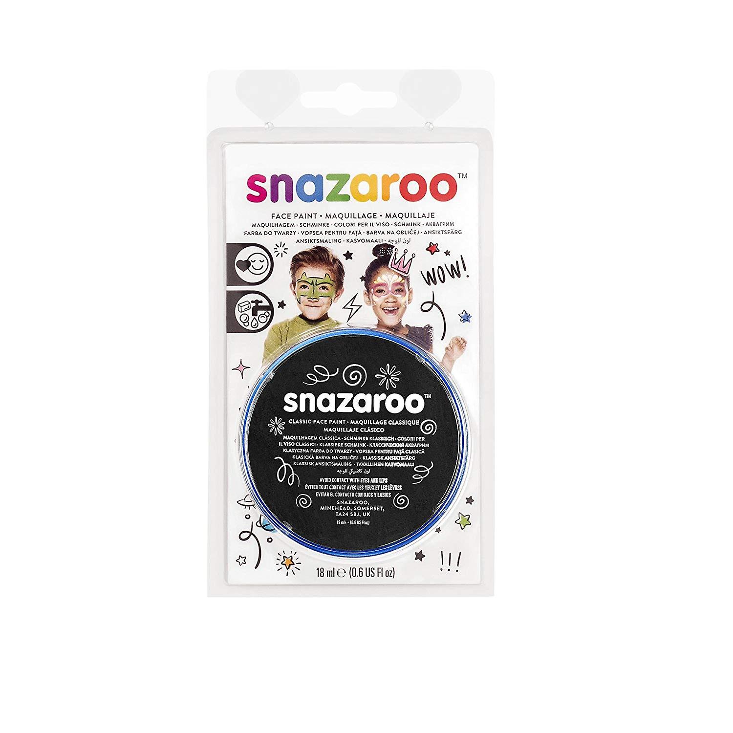 Snazaroo Face Paint 18ml - Negru
