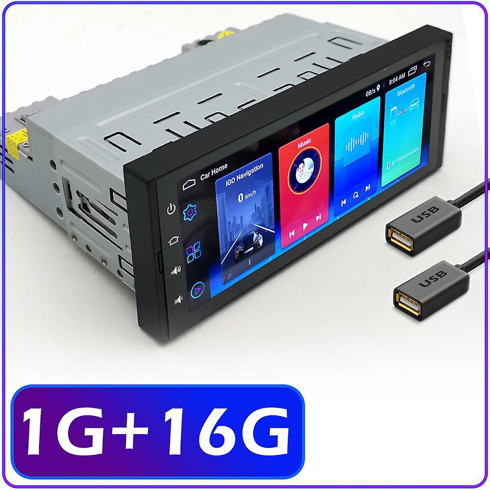 1din Auto Radio Android Multimedia Player 6,9 inch touch screen 1 Din auto stereo video gps navigatie wifi bluetooth