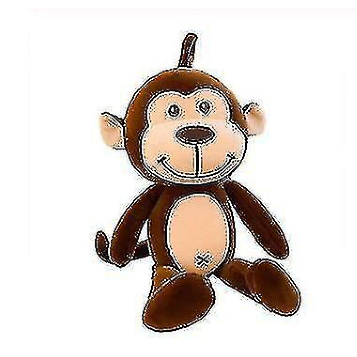 Adorable Brown Monkey Plush Soft Pillow Stuffed Animal 40cm