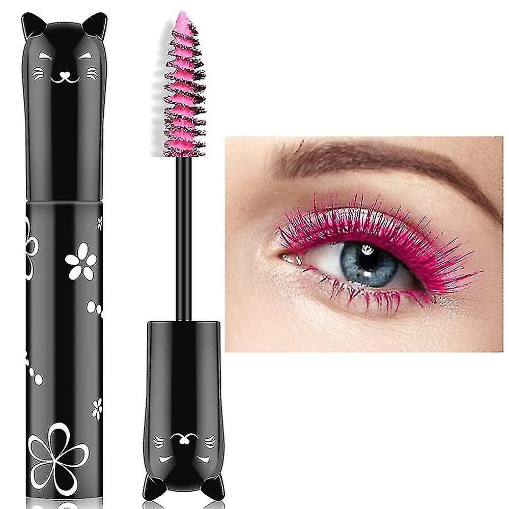 Colorful Mascara Waterproof Long Lasting Thick Mascara/rainbow Color 4d Silk Fiber Lash Charming Mas