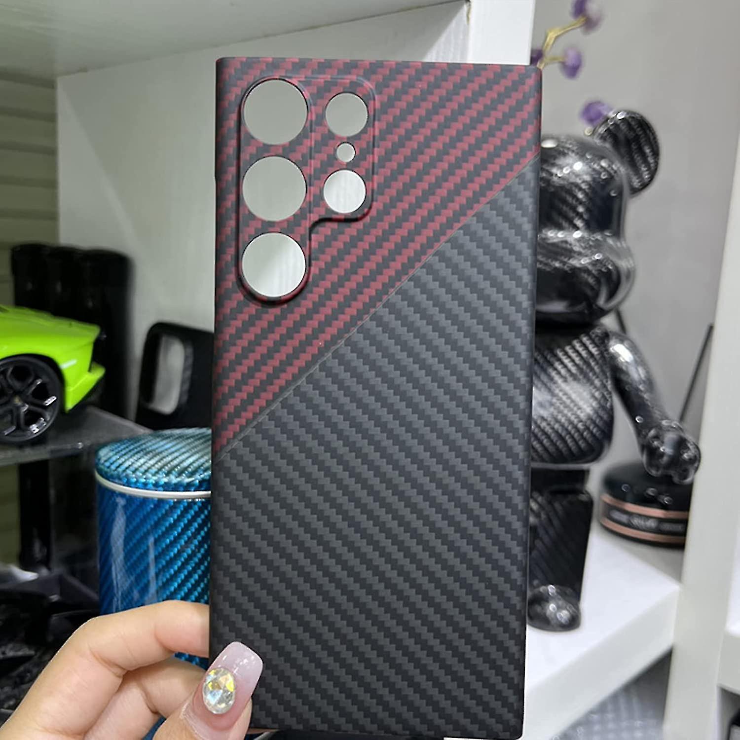 Ultra Thin Lightweight Aramid Carbon Fiber Case For Samsung Galaxy S23 Ultra/ S23+/ S23 Soft Touch Sturdy Durable