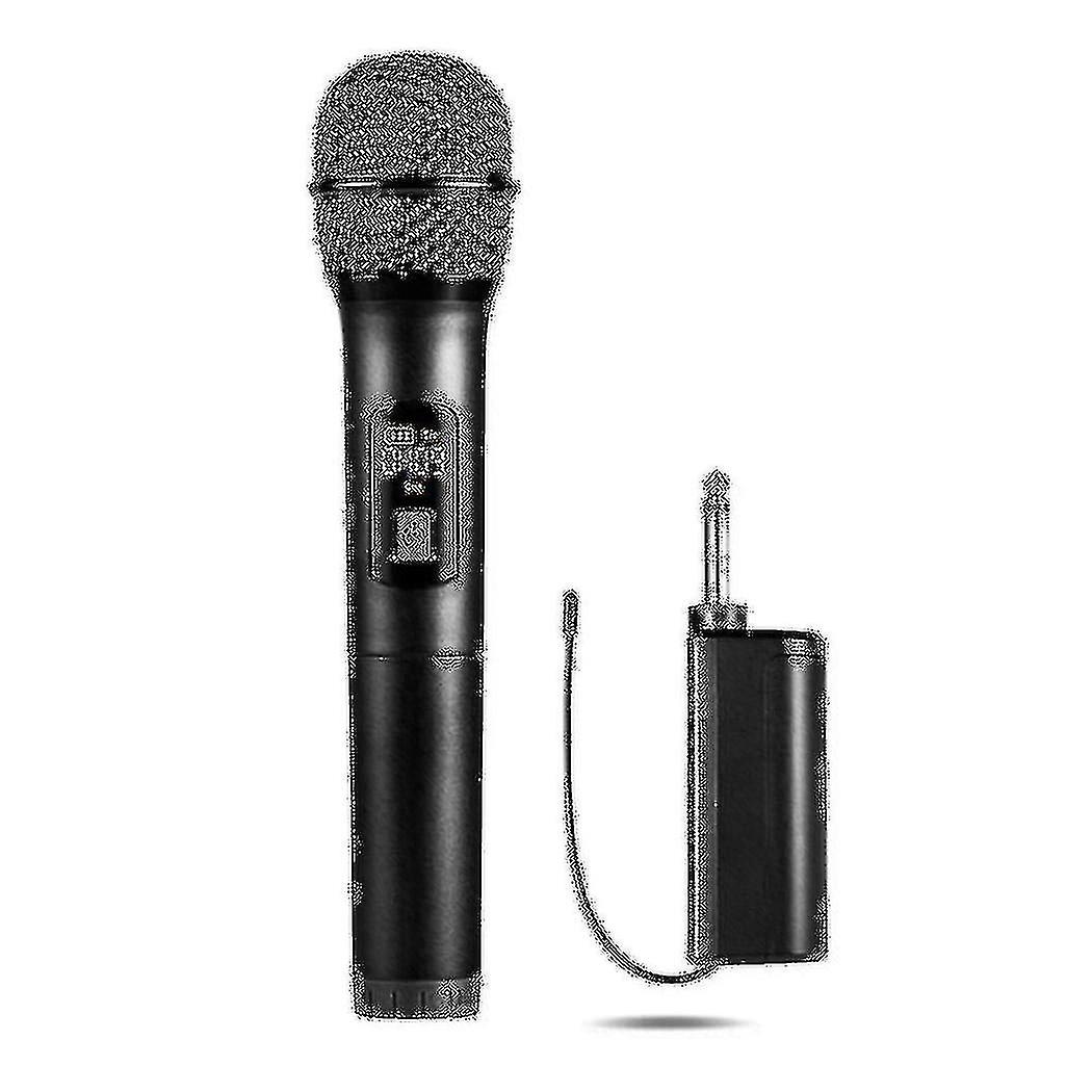 Handheld Uhf Mic System With Receiver 1/4inch Output For Karaoke