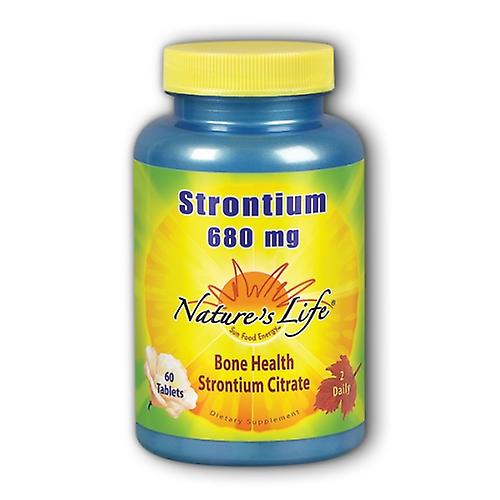 Nature's Life 锶,680 毫克,60 片 (1 片装)