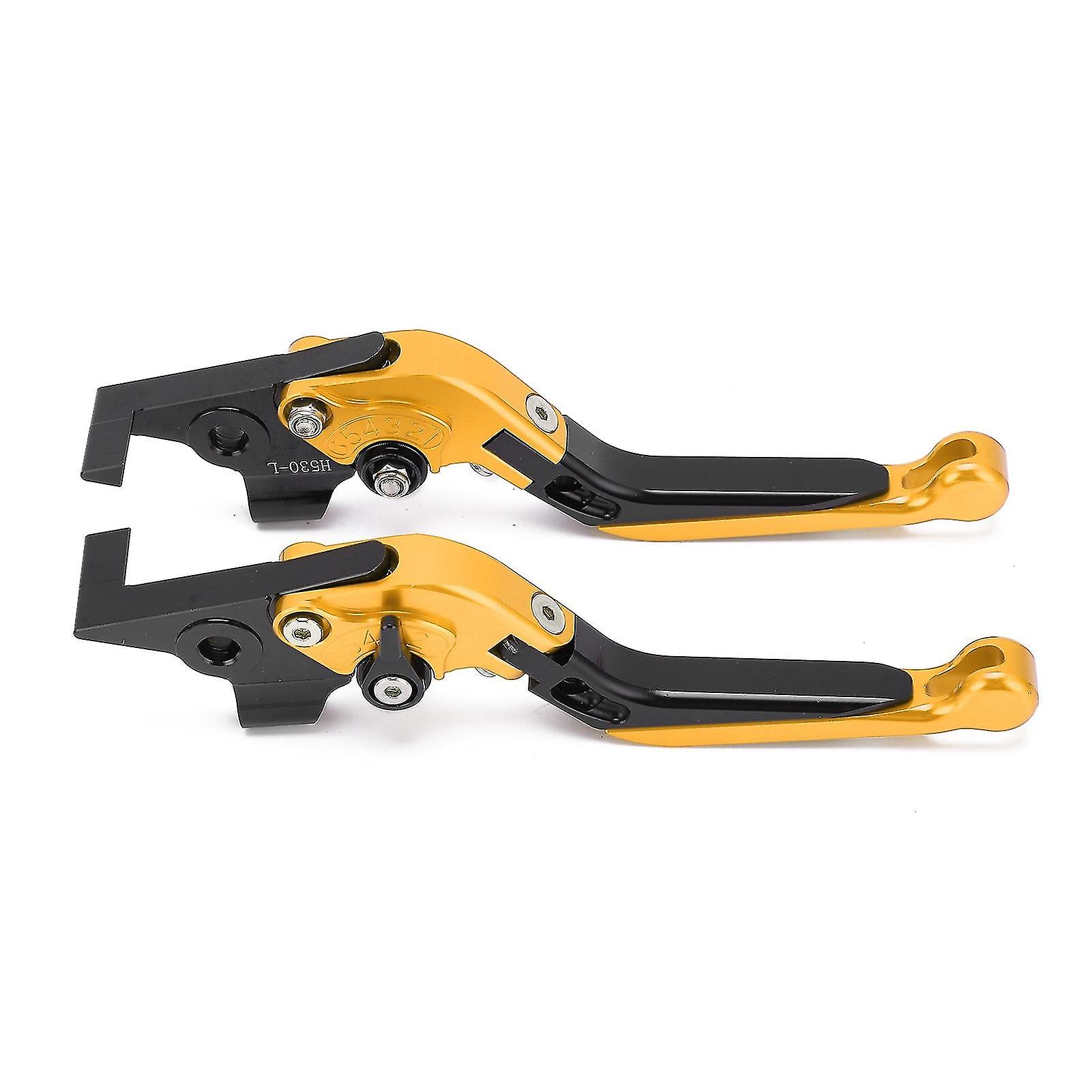 Motorcycle Adjustable Brake Clutch Lever Cnc Aluminum Alloy Replacement For Yamaha Tmax 530 20122019gold
