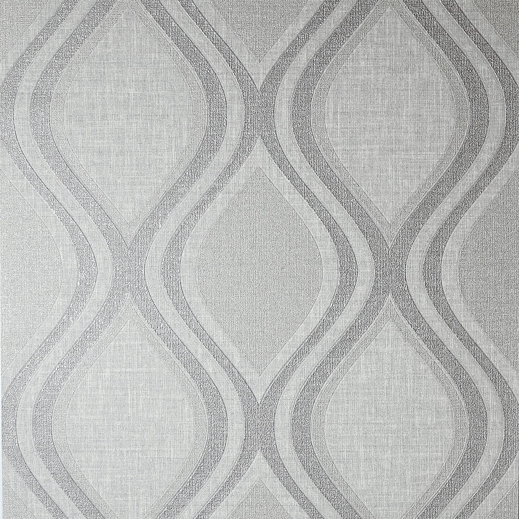 Curve Grey Wallpaper Arthouse Heavy Weight Vinyl Textured Paste The Wall