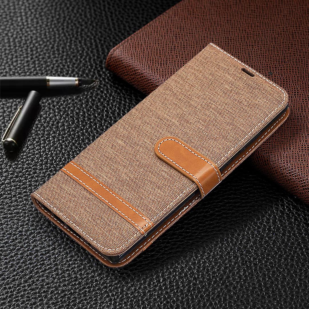 Xiaomi Redmi Note 12シリーズ&Redmi Note 10シリーズ用のスタイリッシュなデニムパッチワークフリップカバーウォレットケース - カードスタンドスロット電話カバー