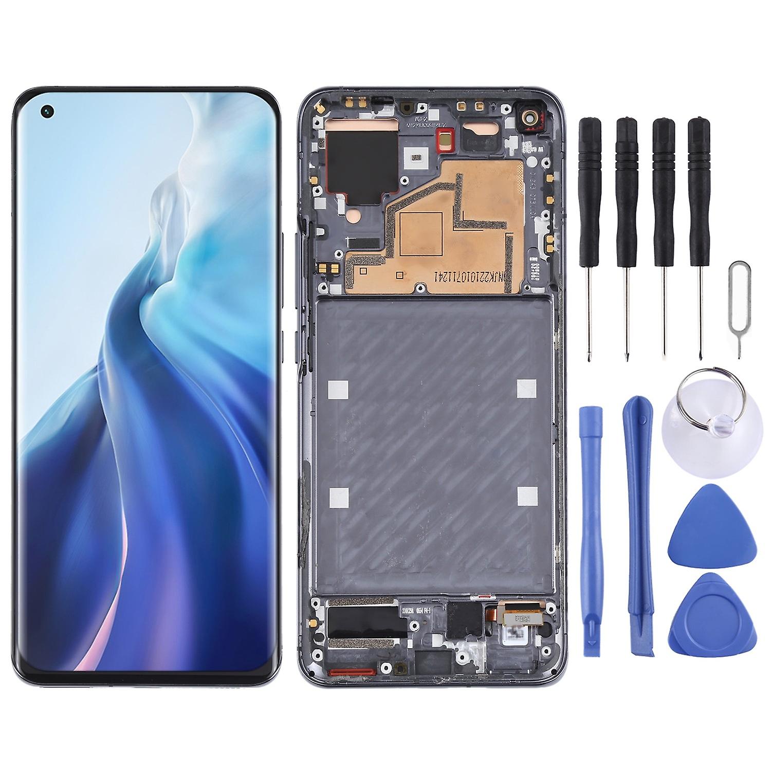 LCD Screen for Xiaomi Mi 11 M2011K2C, M2011K2G Digitizer Full Assembly with Frame