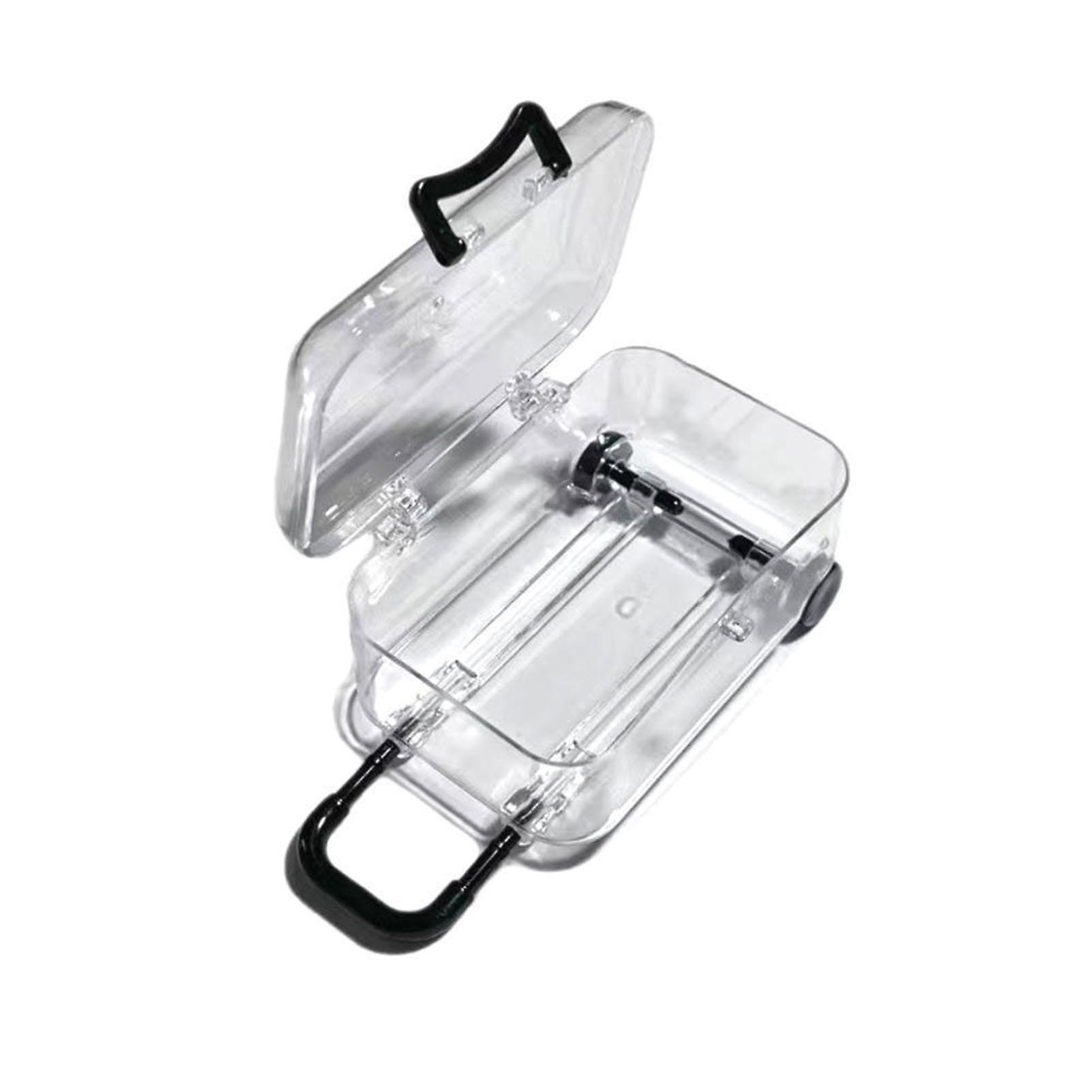 Mini Desktop Pull Rod Storage Box Movable Jewleries Desktop Organizing Box for House