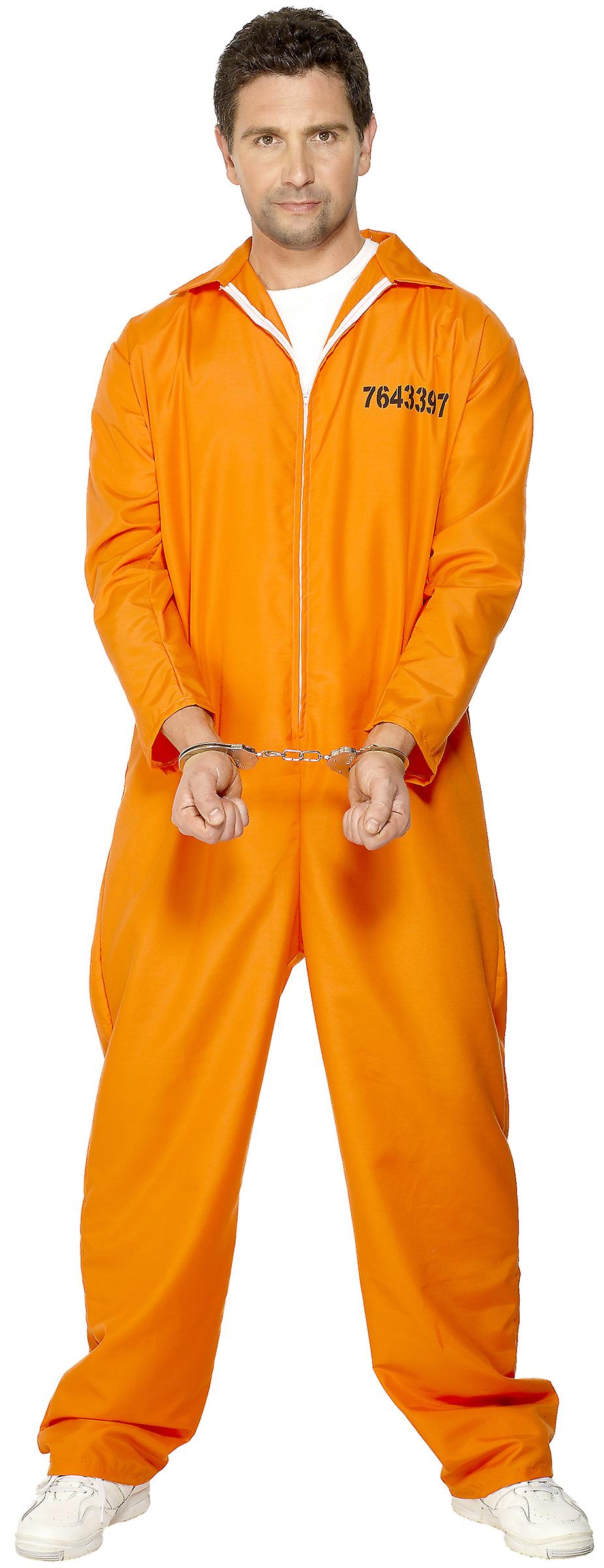 Orange prisoner costume for men