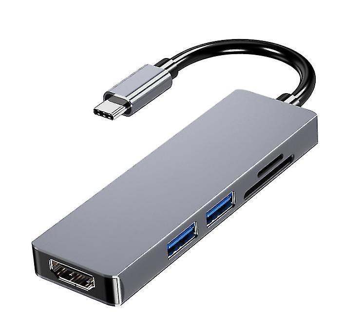 5 In 1 Type C To Hdmi/usb3.0 Docking Station,/sd/tf Card Converter Usb Hub Az13826