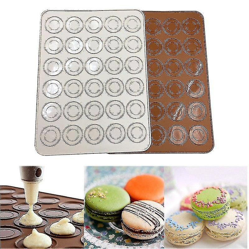 Backformen Sets Silikon Diy Form 30-fach Backmatte Heiß Neue Silikon Macaron Makrone Gebäck Backofen Backform
