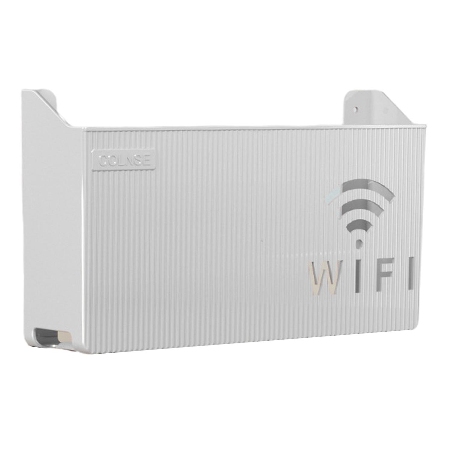 Storage Box Simple Reusable Sturdy Elegant Wall-mounted Wifi Router Storage Holder Household Suppli