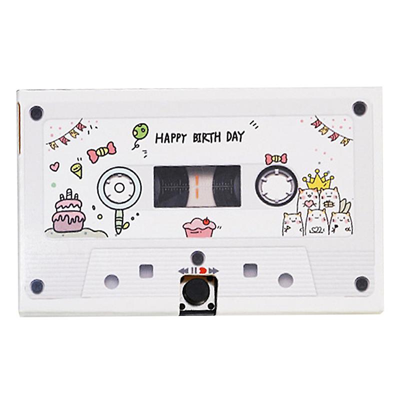 Recording Greeting Card Exquisite Unique Reusable Recordable DIY Greeting Card for Birthday Anniversaries Type 4
