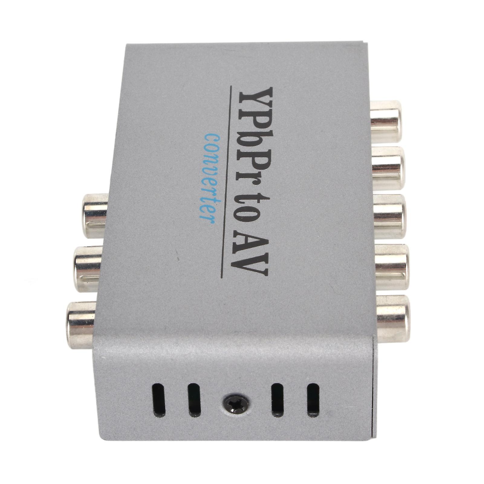 YPbPr to AV Converter 1080P60 Video Capture Adapter with L/R Sound