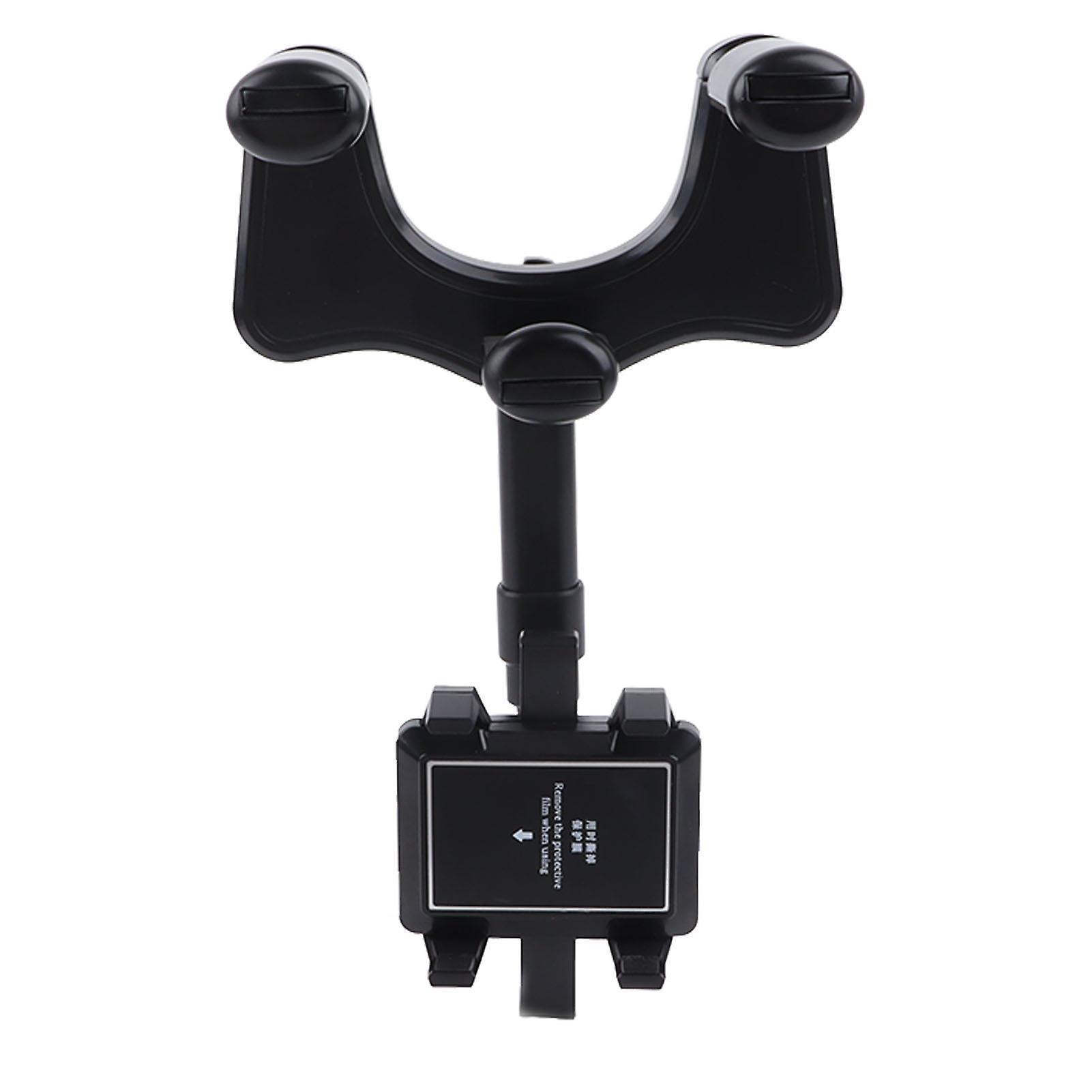 Phone holder for car with 360° rotation and adjustable grip